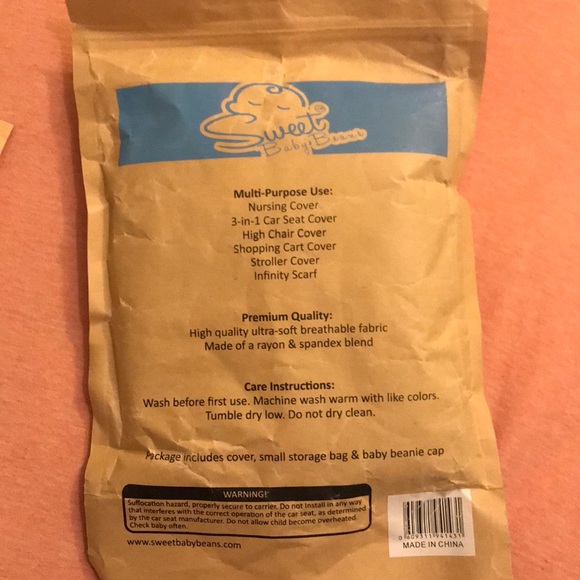 NWT Sweet Baby Beans Stripe 5 in 1 Nursing Cover - Picture 9 of 9